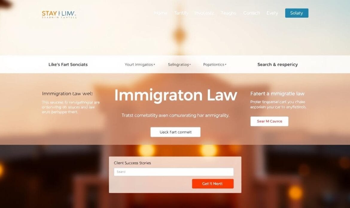 immigration law website optimization